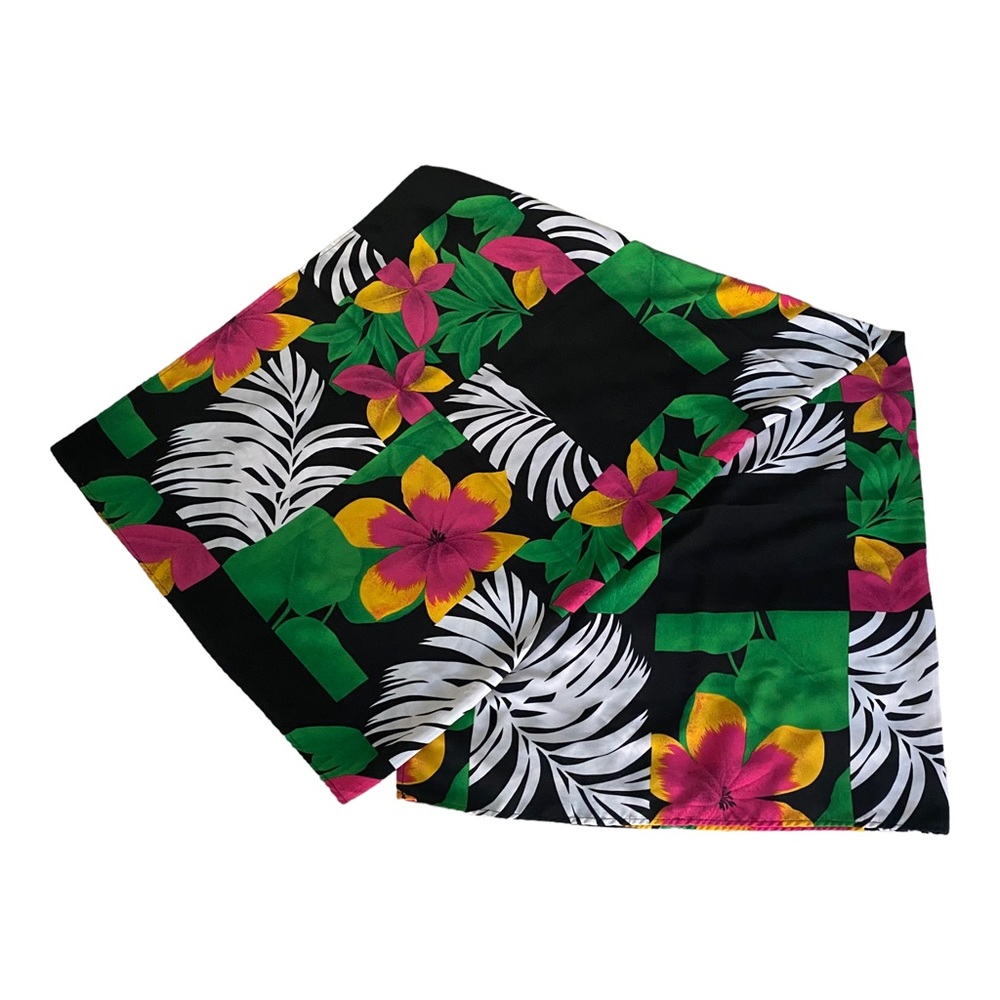 Tropical Print Bathing Suit Cover Up Scarf Wrap